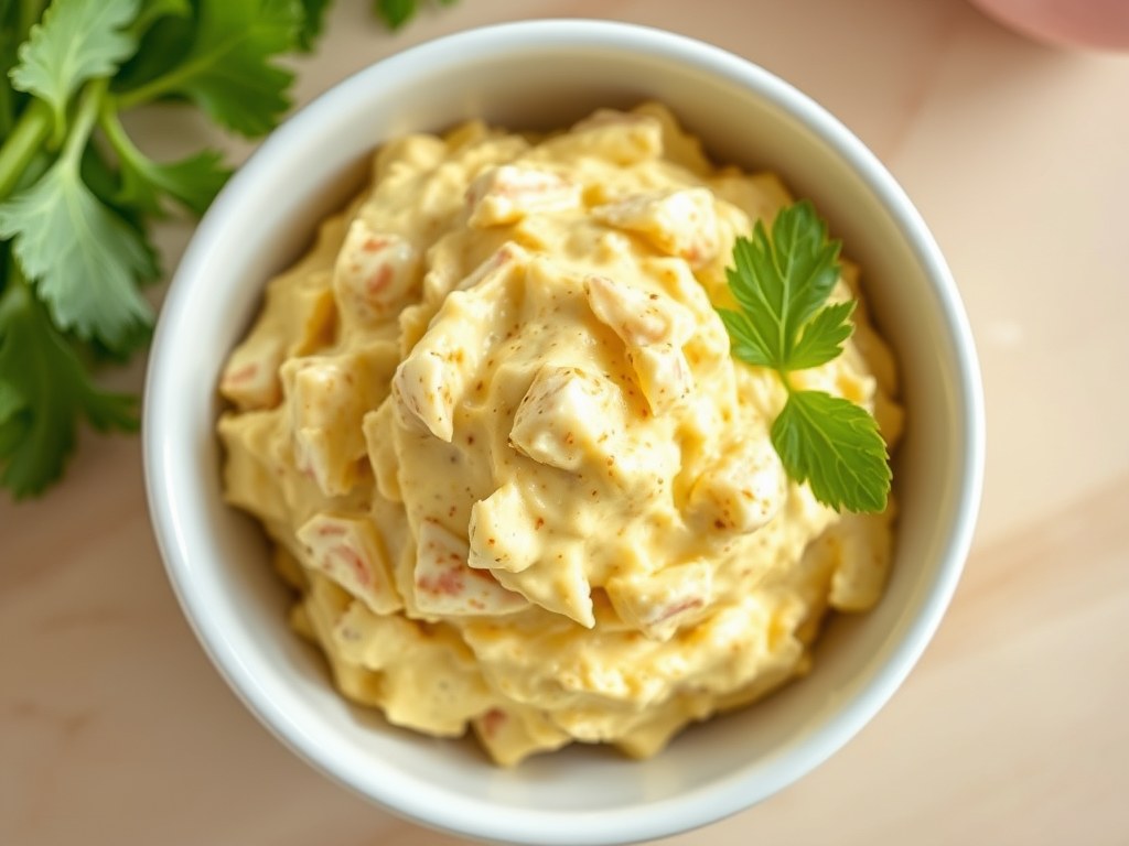 Barneveldse eiersalade, AI-gegenereerde illustratie