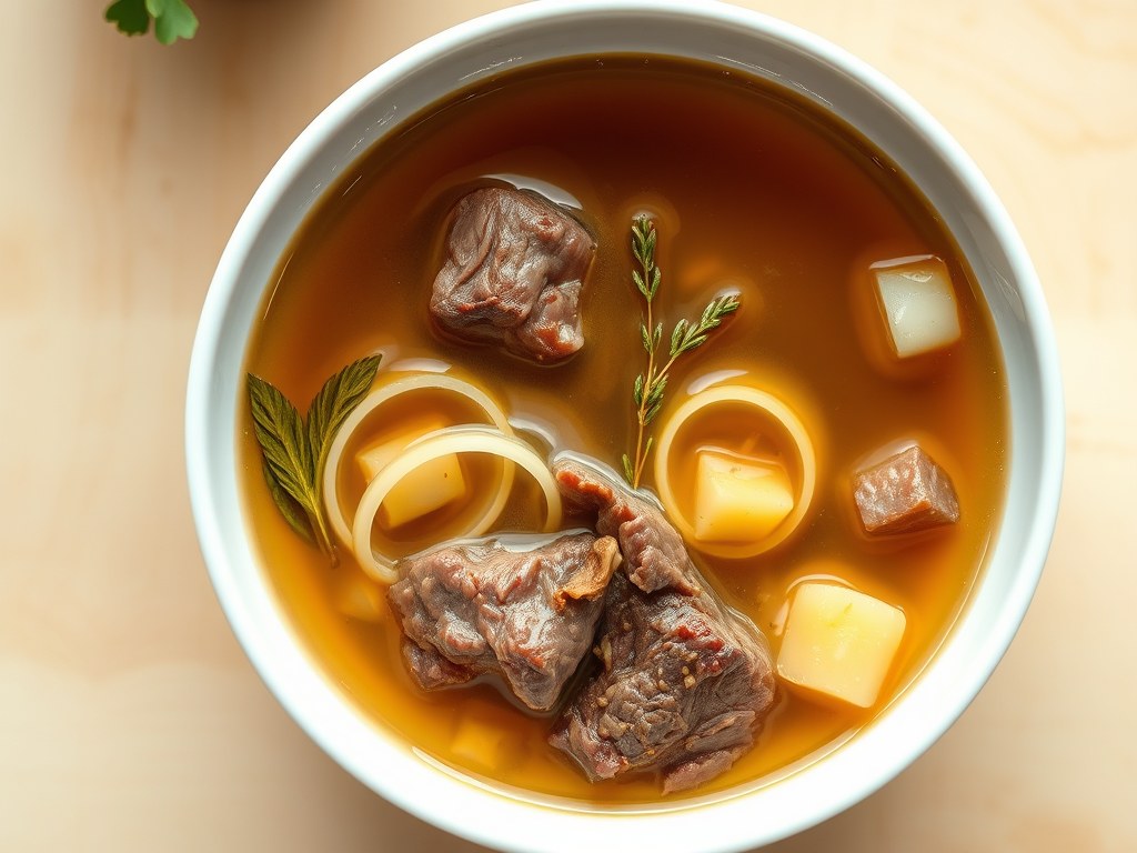 Basis bouillon, AI-gegenereerde illustratie