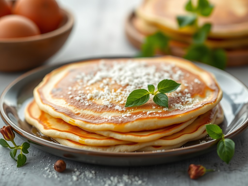 Basisrecept pannenkoeken, AI-gegenereerde illustratie