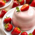 Bavarois van aardbei