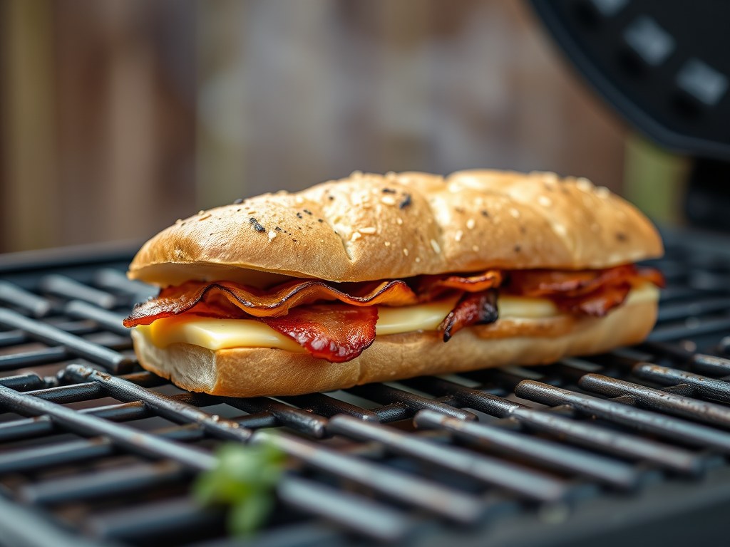 BBQ broodje, AI-gegenereerde illustratie
