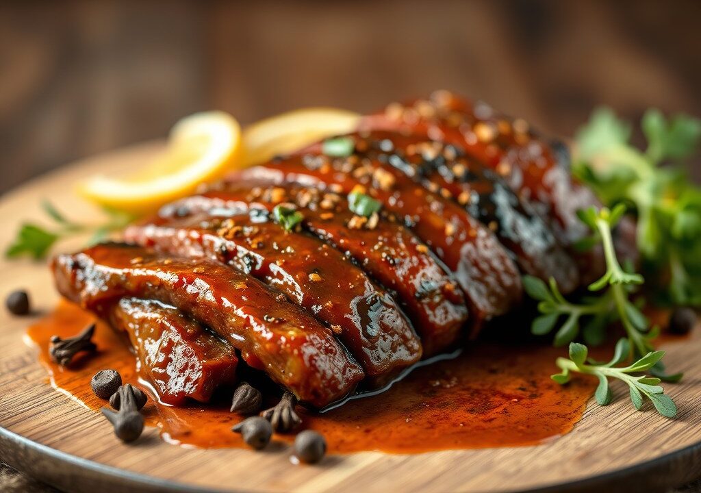 BBQ Vleesmarinade van Jamie Oliver, AI-gegenereerde illustratie