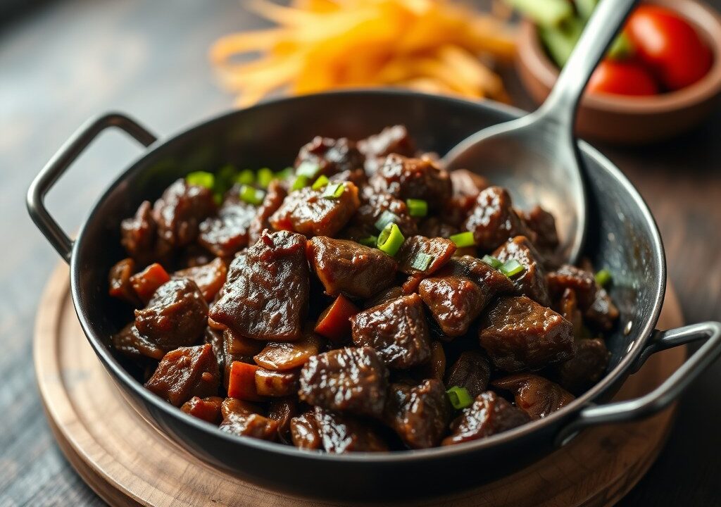 Bebotok Daging Pedis (rundvlees), AI-gegenereerde illustratie