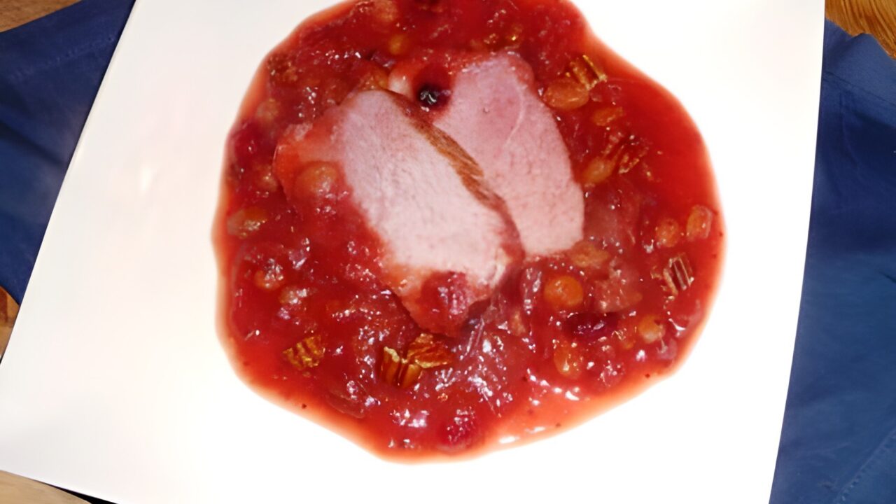 Beenham met Cranberrysaus
