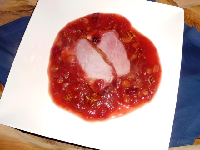 Beenham met Cranberrysaus