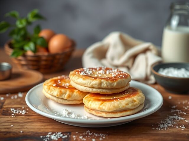 Beslag voor boekweitpannenkoekjes — AI-gegenereerde illustratie