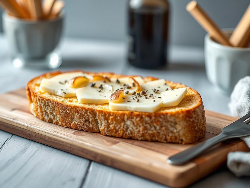 Besmeerd stokbrood, AI-gegenereerde illustratie