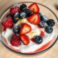Bessen met mascarpone