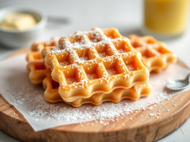 Bewaarwafels — AI-gegenereerde illustratie