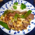 Biefreepjes met Aziatische asperges uit de wok (slank)
