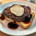Biefstuk met pate en madeirasaus