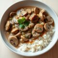 Biefstuk Stroganoff met champignons