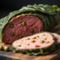 Bierpastei van haas in groene kool