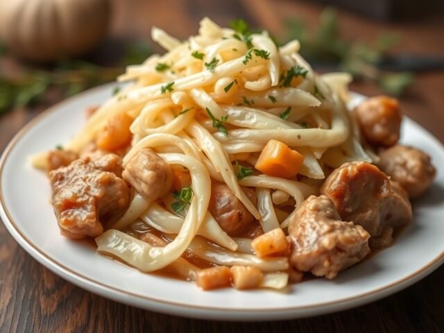 Bigos (Pools koolgerecht) — AI-gegenereerde illustratie