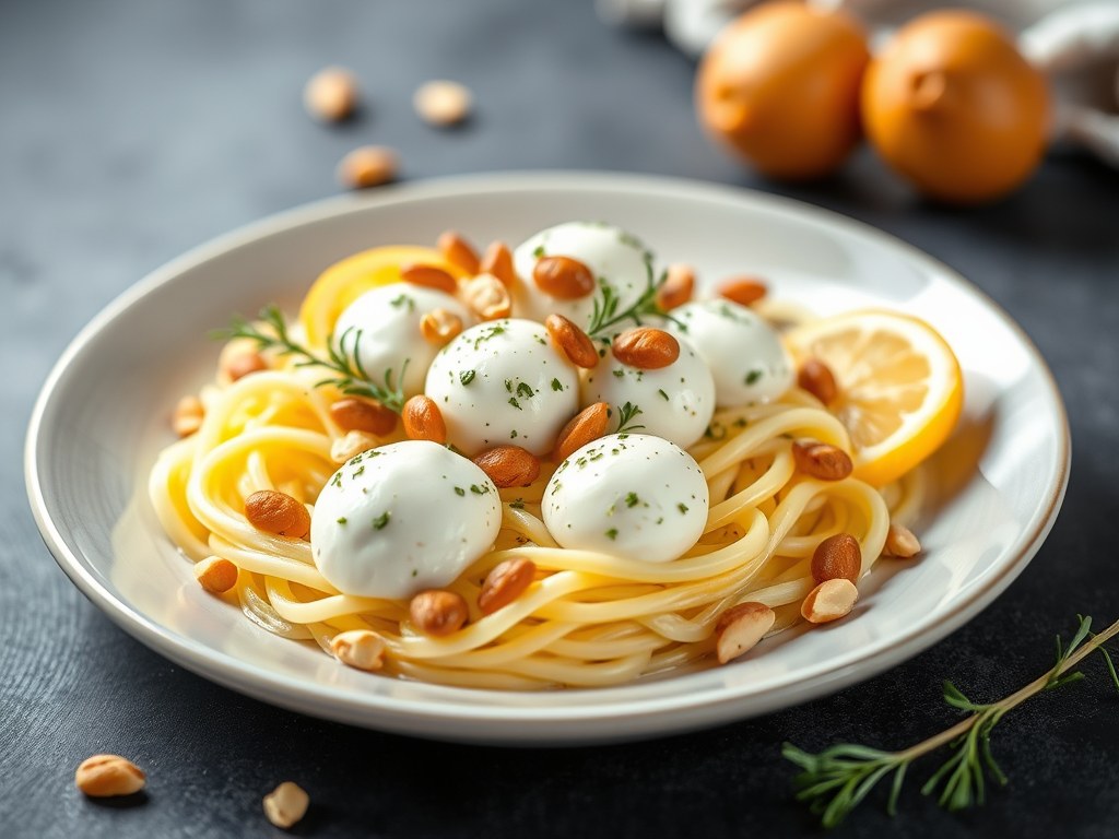 Bimi met citroenmozzarella, AI-gegenereerde illustratie