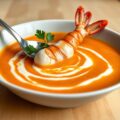 Bisque van langoustines en wortel