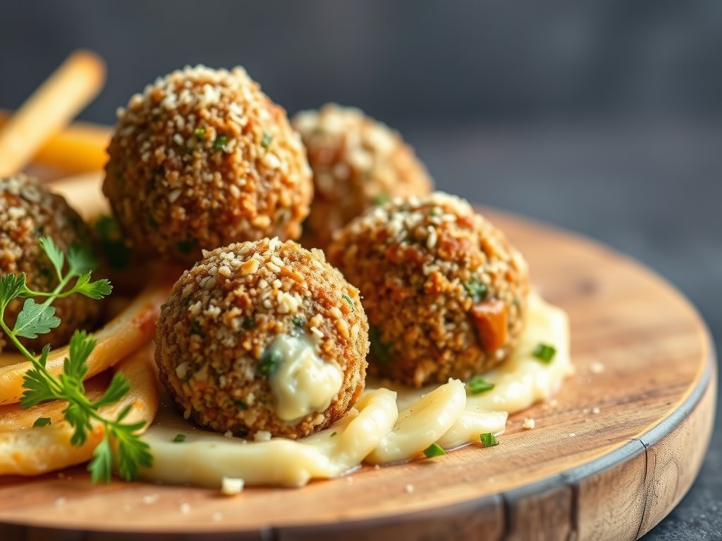 Bitterballen met friese nagelkaas, AI-gegenereerde illustratie
