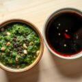 Black Pepper Pesto en Black Pepper Vinaigrette