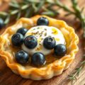 Bladerdeeg-taartje met chevre