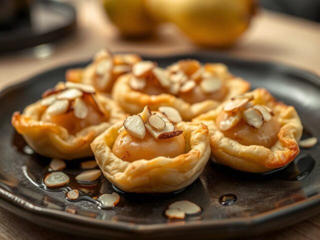 Bladerdeegpakketjes met gorgonzola