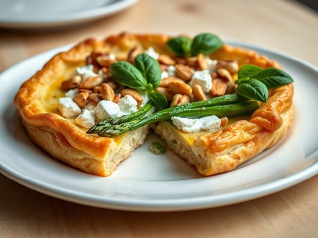Bladerdeegpastei gevuld met feta