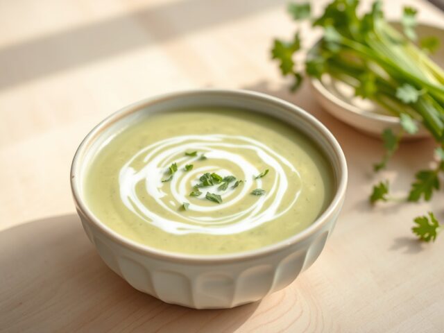 Bleekselderijsoep (Vegetarisch)