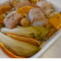 ” Blinde ” kabeljauwhaas met witlof en krieltjes uit de oven.