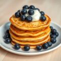 Blinis met blauwe bessen