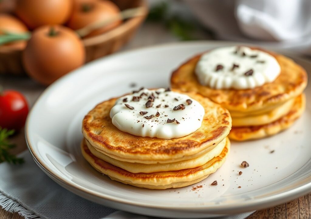 Blintzes, AI-gegenereerde illustratie