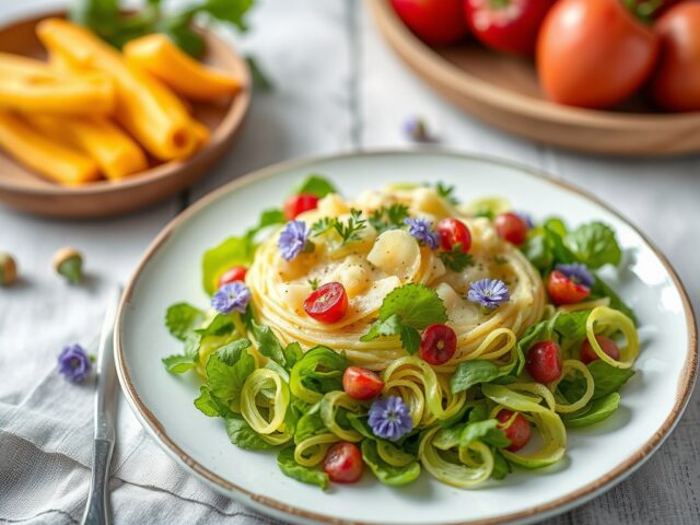 Bloemensalade — AI-gegenereerde illustratie