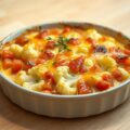 Bloemkool met tomaten en ham