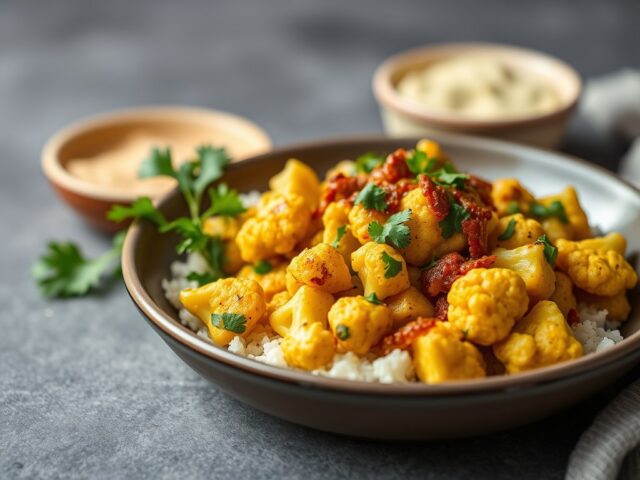 Bloemkoolcurry (snelle) — AI-gegenereerde illustratie