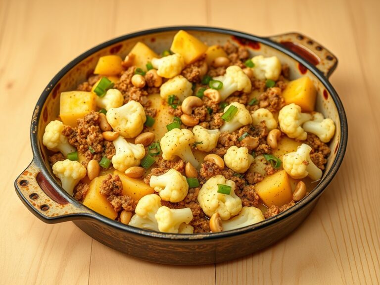 Bloemkoolschotel met cashewnoten
