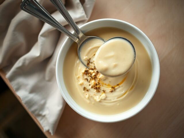 Bloemkoolsoep met bleu stilton