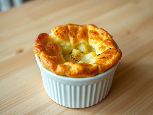 Bloemkoolsouffle met camembert