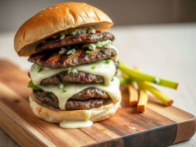 Blue burgertjes