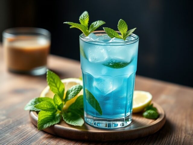 Blue Mojito — AI-gegenereerde illustratie