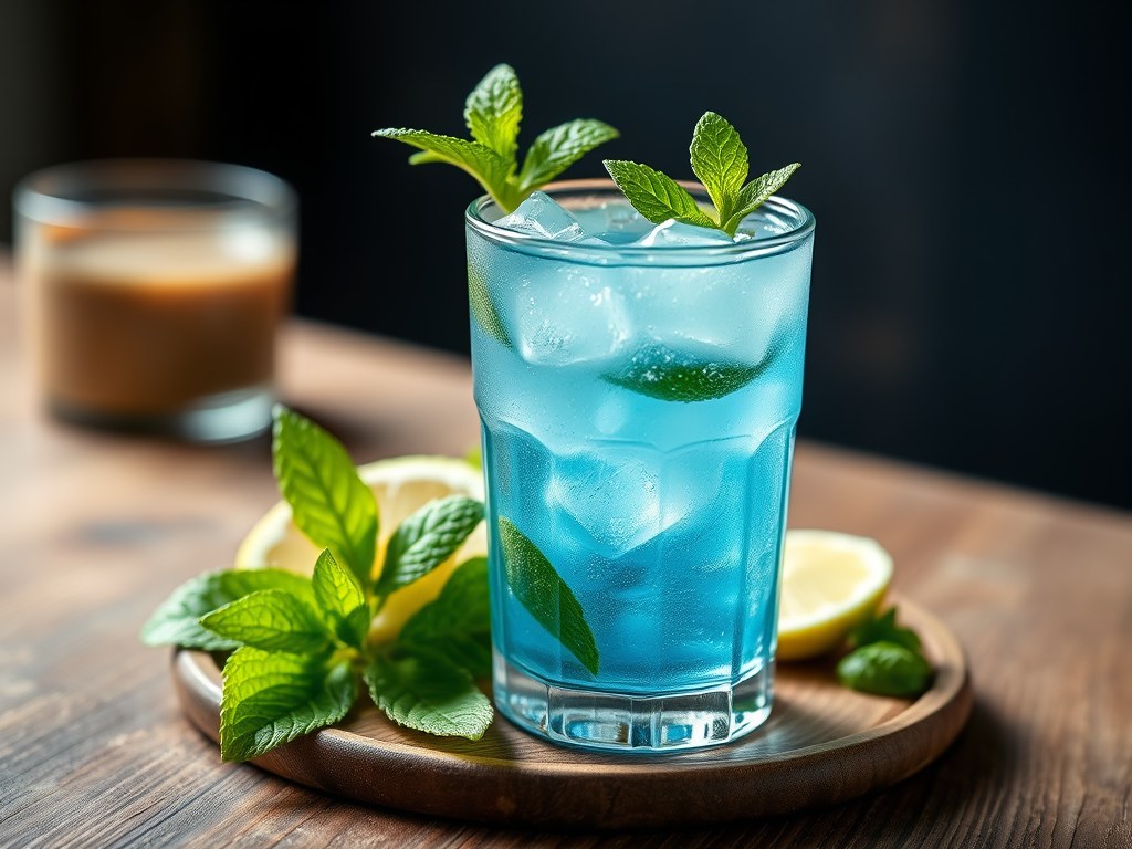 Blue Mojito, AI-gegenereerde illustratie
