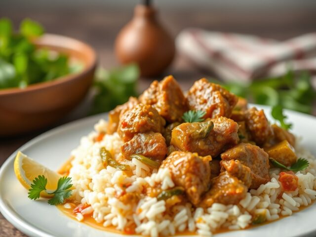 Boerencurry — AI-gegenereerde illustratie