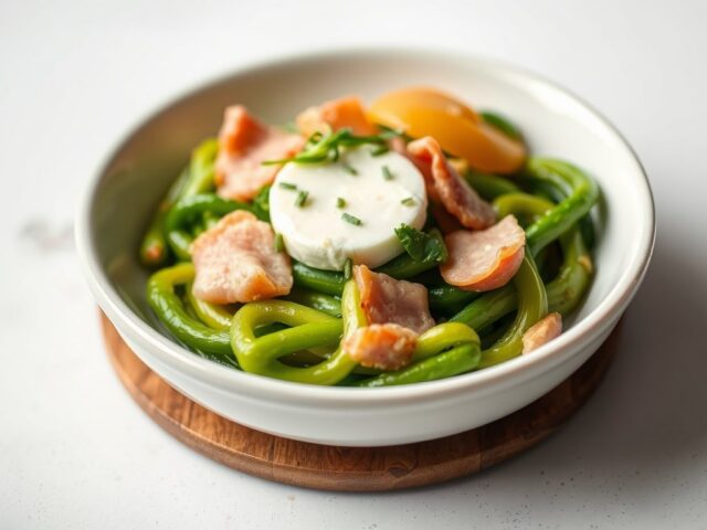 Boerenkool met brie en ham