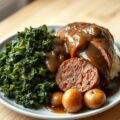 Boerenkool met champignonjus