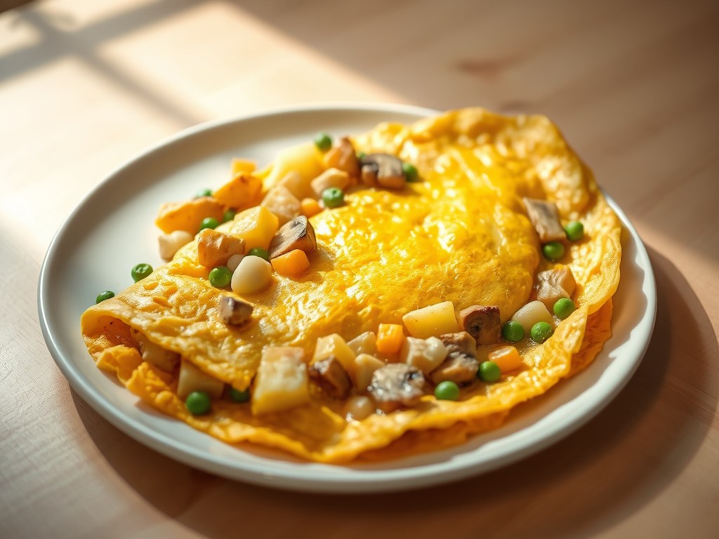 Boerenomelet, AI-gegenereerde illustratie