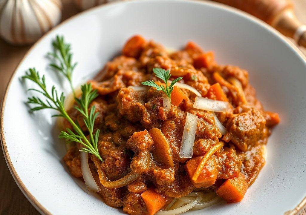 Bolognese saus, AI-gegenereerde illustratie