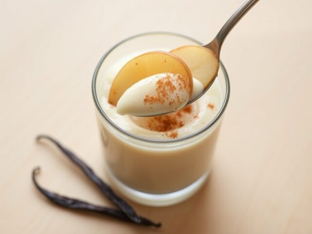Bonenmousse met peer