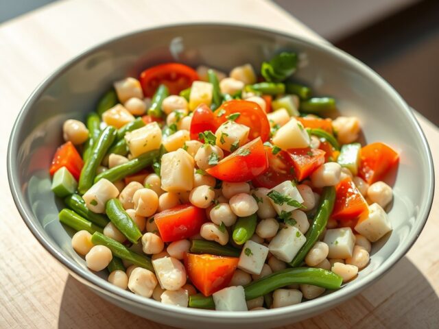 Bonte bonensalade
