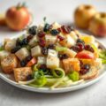 Boomgaardsalade met oude kaas en bleekselderij