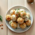 Borrelballetjes van geitenkaas