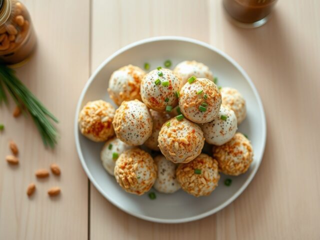 Borrelballetjes van geitenkaas