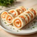 Borrelhapje met roomkaas en gerookte zalm