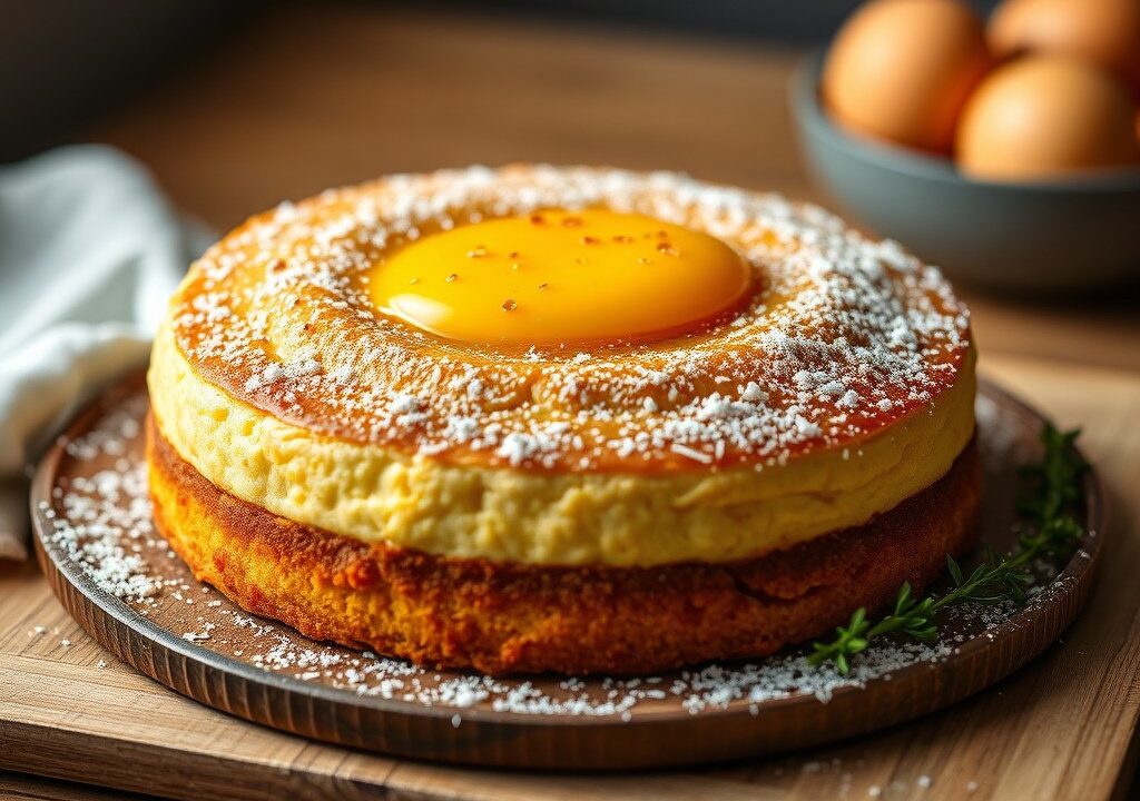 Bosbessencake, AI-gegenereerde illustratie